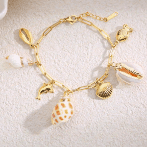 Bracelet doré Seashell
