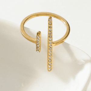 Bague dorée Saya