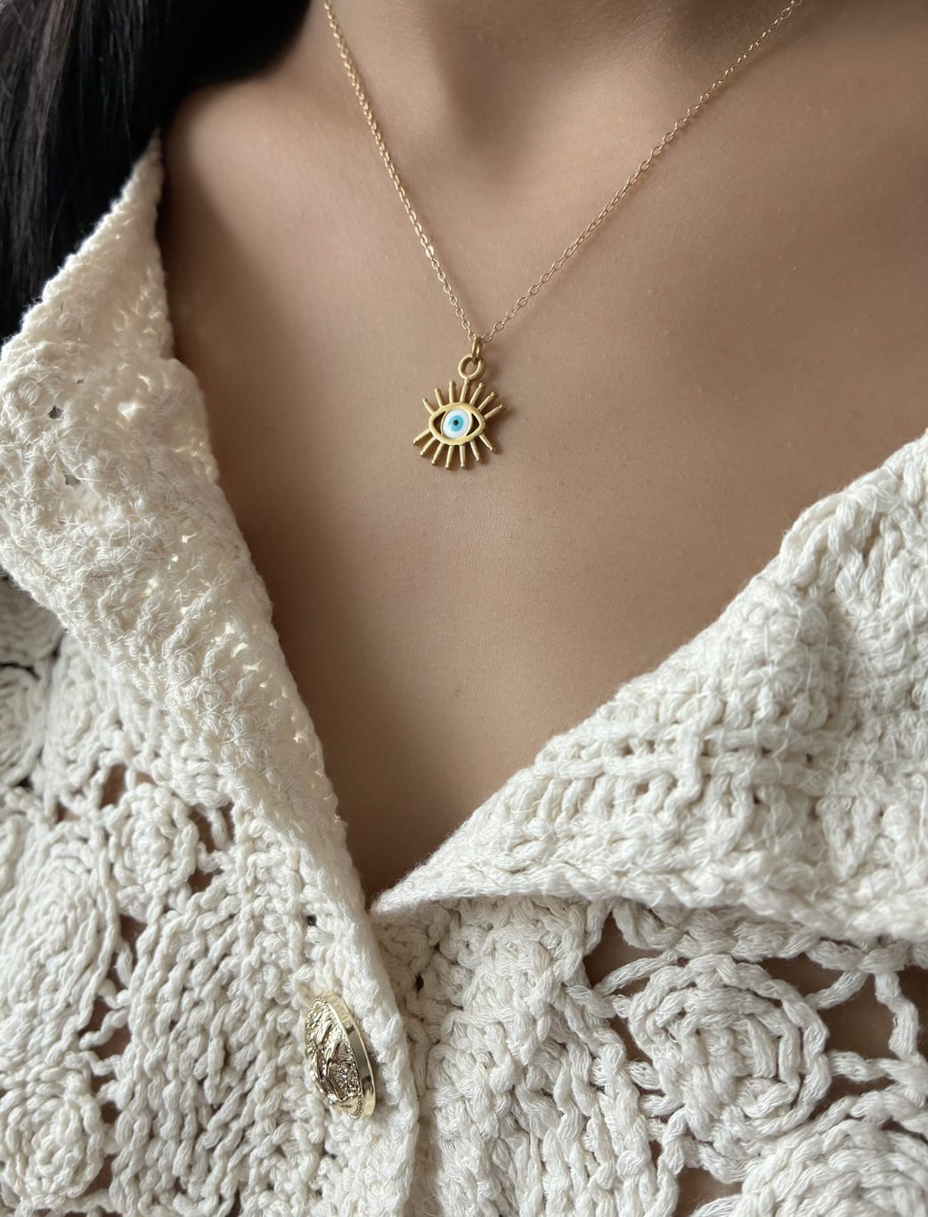 Collier doré Soledad – Image 2