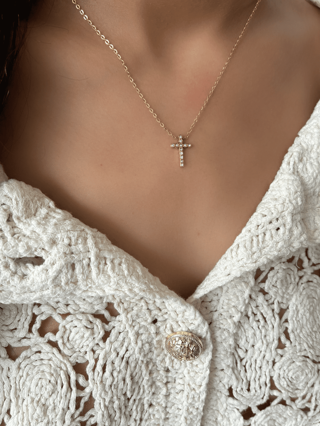 Collier doré Marie – Image 2