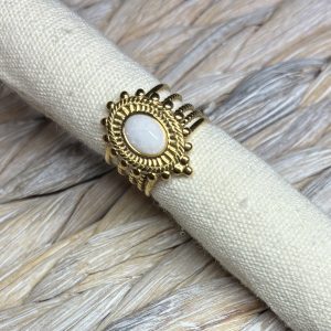 Bague ajustable dorée Raïa