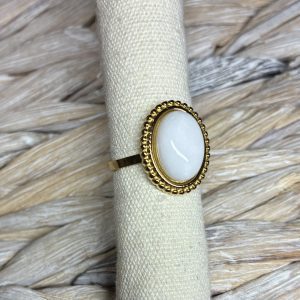 Bague ajustable dorée Amanda