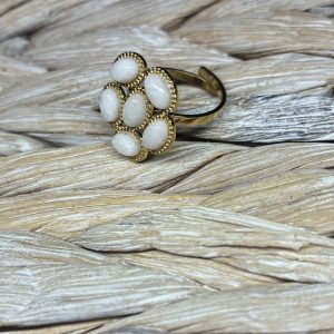 Bague ajustable dorée Shay